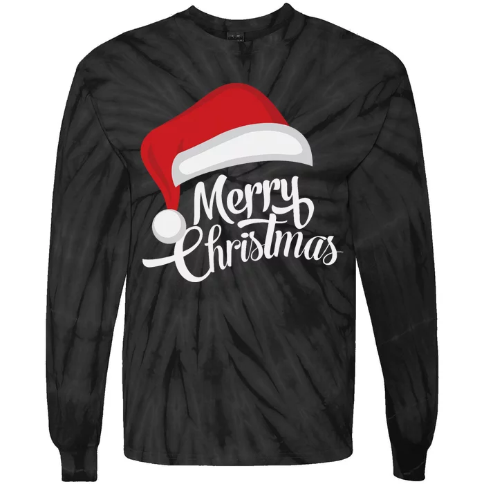 Merry Christmas Tie-Dye Long Sleeve Shirt