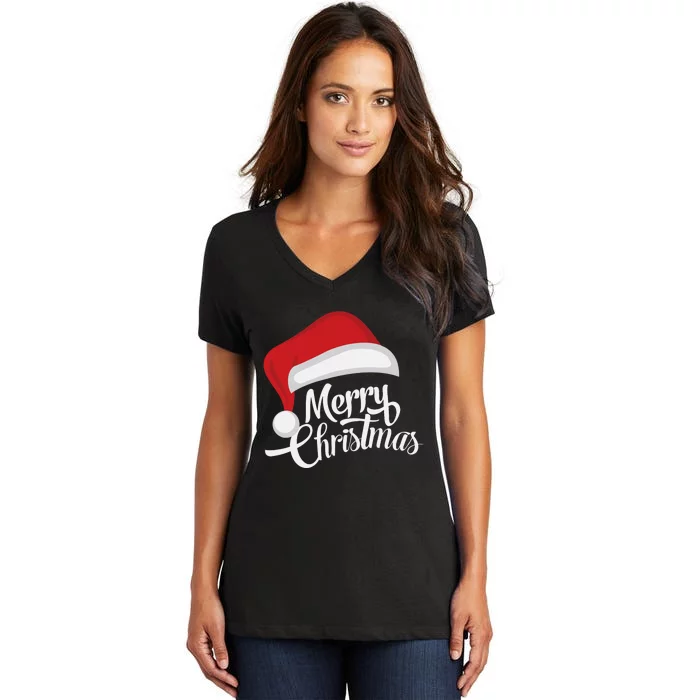 Merry Christmas Women's V-Neck T-Shirt