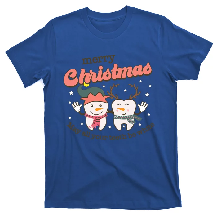 Merry Christmas May All Your Teeth Be White Dental Squad Great Gift T-Shirt