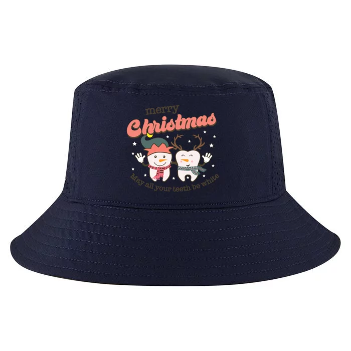 Merry Christmas May All Your Teeth Be White Dental Squad Great Gift Cool Comfort Performance Bucket Hat