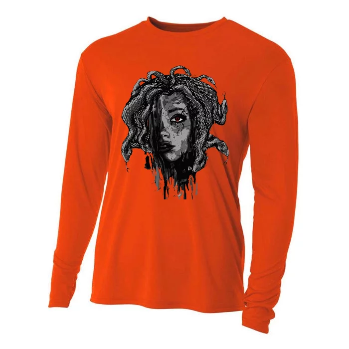 Mythical Creature Medusa Greek Mythology Gorgons Cooling Performance Long Sleeve Crew