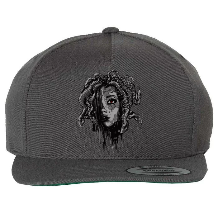 Mythical Creature Medusa Greek Mythology Gorgons Wool Snapback Cap