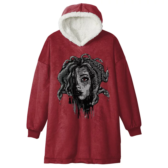 Mythical Creature Medusa Greek Mythology Gorgons Hooded Wearable Blanket