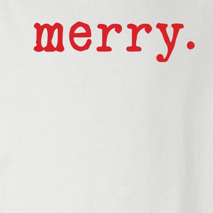 Merry Christmas Minimal Toddler Long Sleeve Shirt