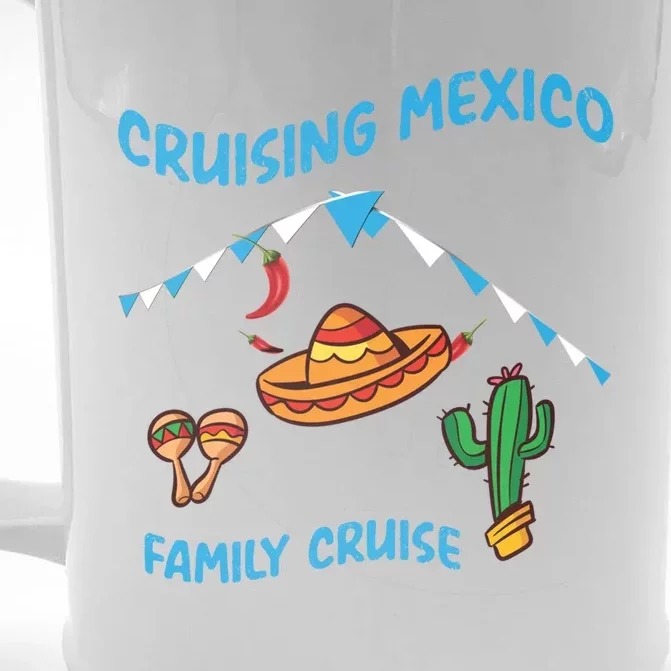 Mexico Cruise Mexican Cruising Family Big Ship Sun Sea Gift Front & Back Beer Stein