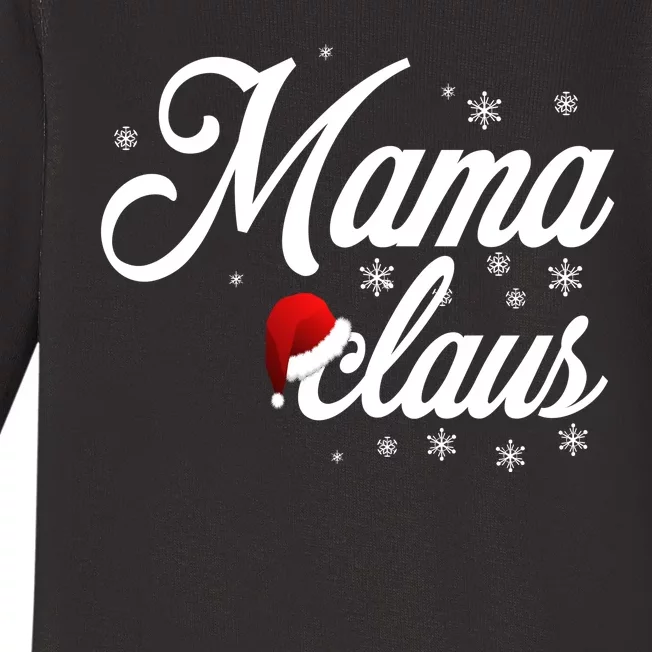 Mama Claus Baby Long Sleeve Bodysuit