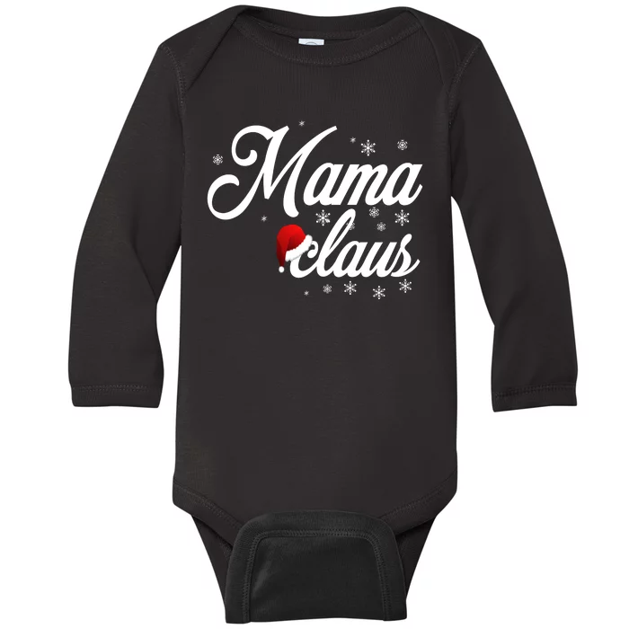 Mama Claus Baby Long Sleeve Bodysuit