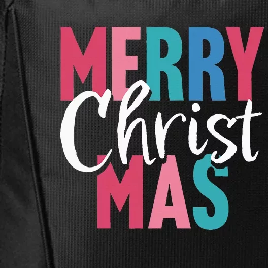 Merry Christmas Merry Christ Mas City Backpack