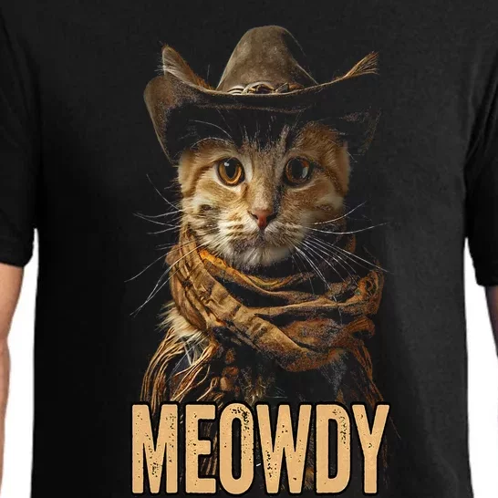 Meowdy Cat Meowdy Cowboy Cat Country Western Pajama Set