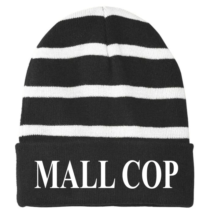 Mall Cop Striped Beanie with Solid Band