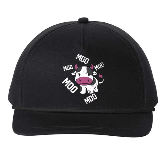 Moo Cow Snapback Five-Panel Rope Hat