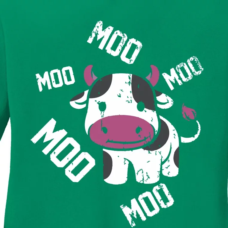 Moo Cow Ladies Long Sleeve Shirt