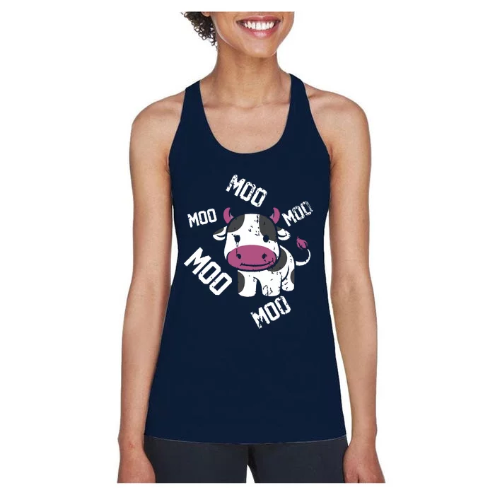 Moo Cow Women's Racerback Tank