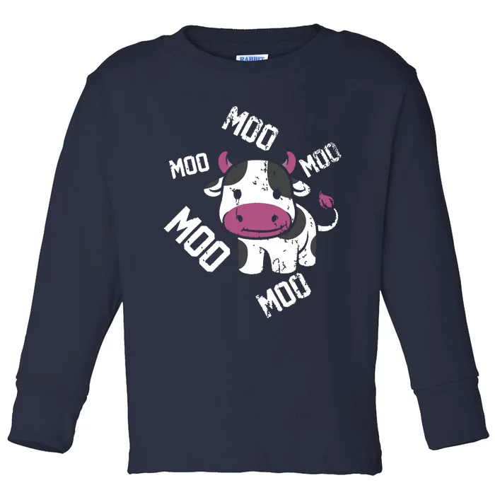 Moo Cow Toddler Long Sleeve Shirt