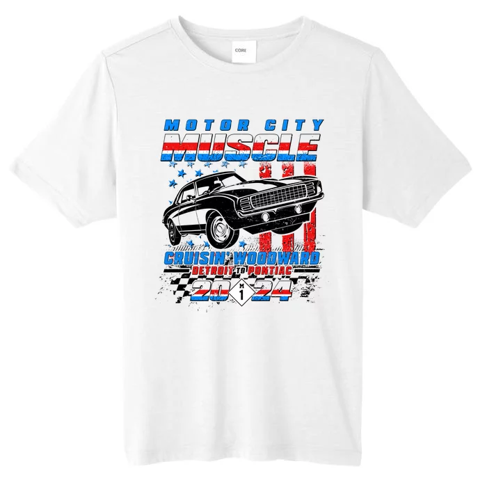 Motor City Muscle Cruisin Woodward Detroit To Pontiac 2024 ChromaSoft Performance T-Shirt