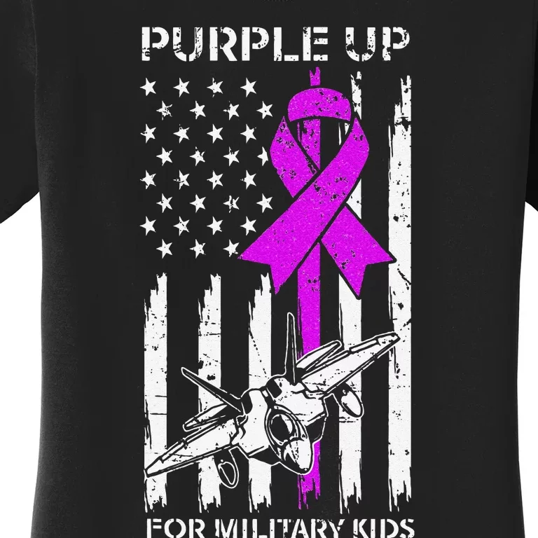 Military Child Month Air Force Purple Women's T-Shirt