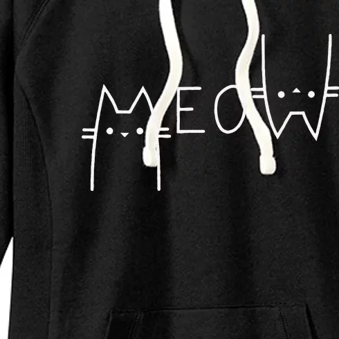 Meow Cat Meow Kitty Funny Cats Mom And Cat Dad Women's Fleece Hoodie