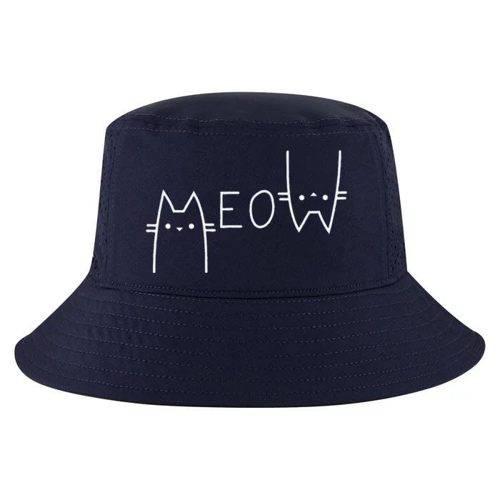 Meow Cat Meow Kitty Funny Cats Mom And Cat Dad Cool Comfort Performance Bucket Hat