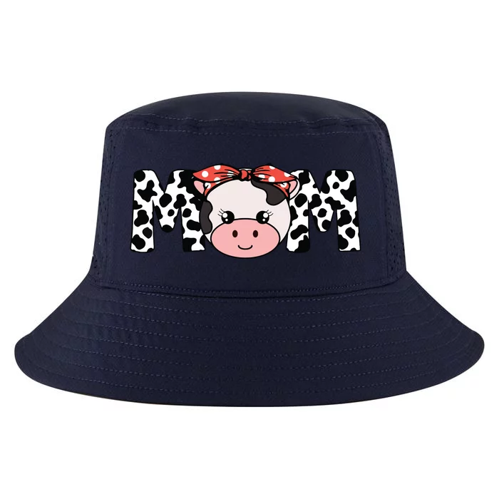 Mother Cow Mom Farming Birthday Funny Family Matching Gift Cool Comfort Performance Bucket Hat