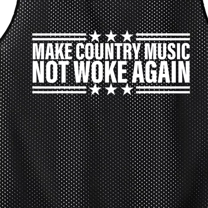 Make Country Music Not Woke Again Men Women Mesh Reversible Basketball Jersey Tank