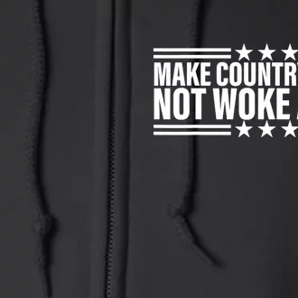 Make Country Music Not Woke Again Men Women Full Zip Hoodie