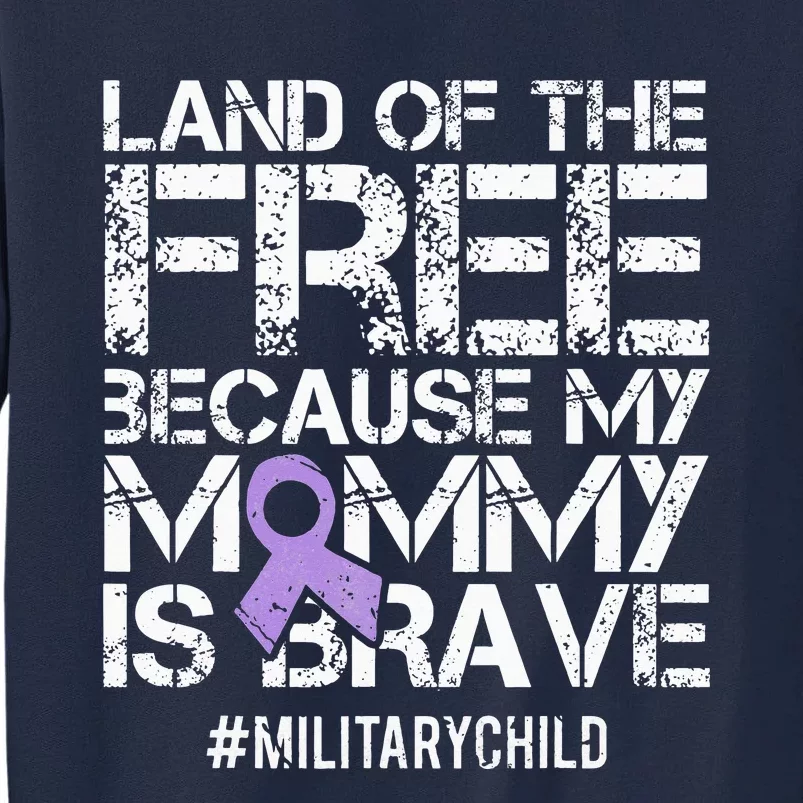 Military Child Month Purple Up Brat Tall Sweatshirt