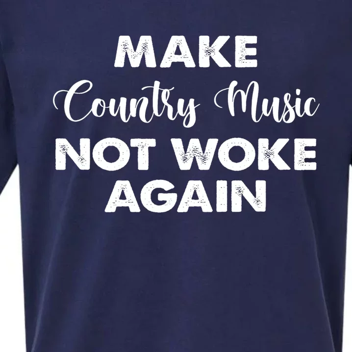 Make Country Music Not Woke Again Sueded Cloud Jersey T-Shirt