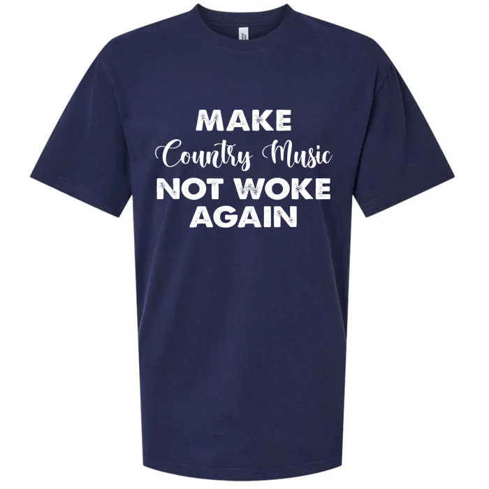 Make Country Music Not Woke Again Sueded Cloud Jersey T-Shirt