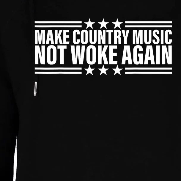 Make Country Music Not Woke Again Men Women Womens Funnel Neck Pullover Hood