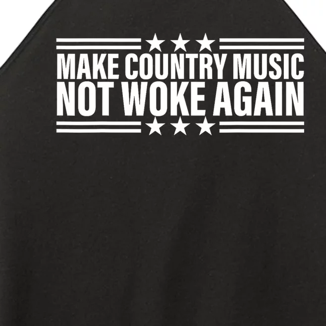 Make Country Music Not Woke Again Men Women Women’s Perfect Tri Rocker Tank