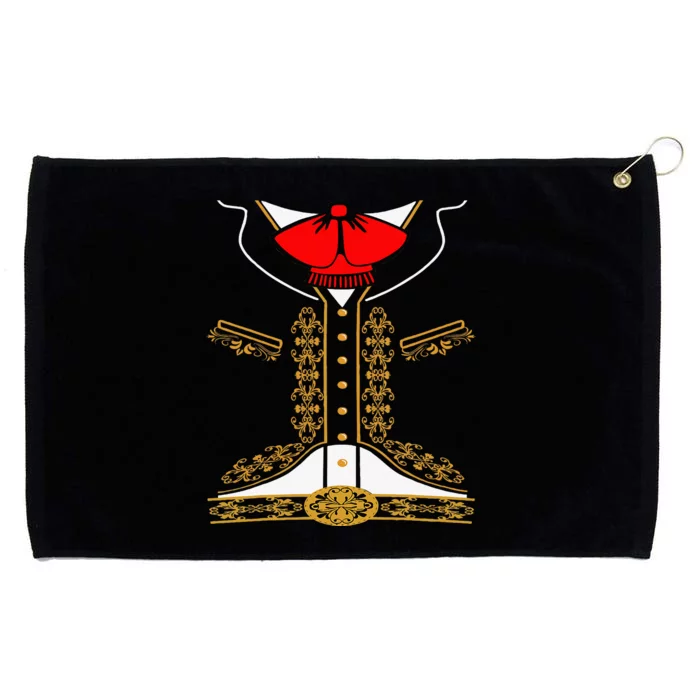 Mariachi Charro Mexican Costume For Cinco De Mayo Halloween Grommeted Golf Towel