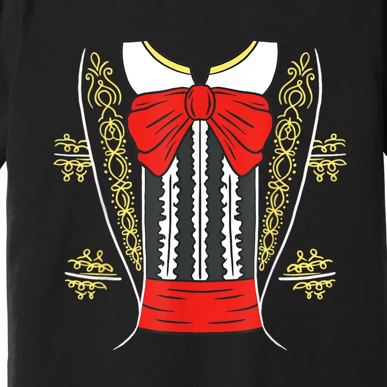 Mariachi Charro Mexican Costume For Cinco De Mayo Halloween Premium T-Shirt