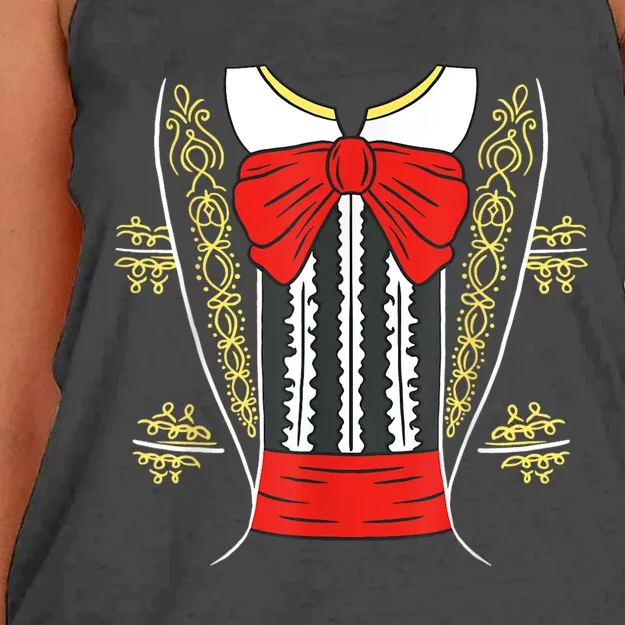 Mariachi Charro Mexican Costume For Cinco De Mayo Halloween Women's Knotted Racerback Tank