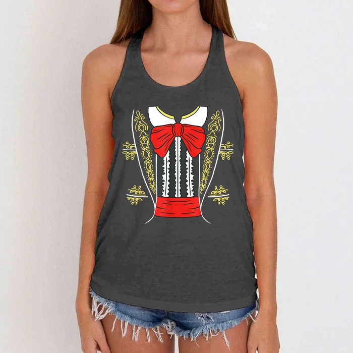 Mariachi Charro Mexican Costume For Cinco De Mayo Halloween Women's Knotted Racerback Tank