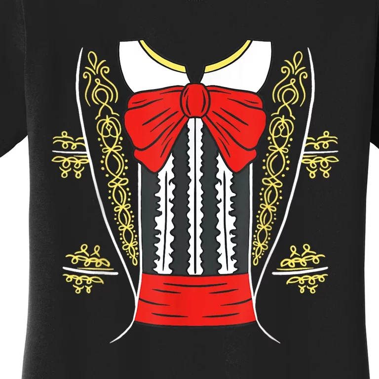 Mariachi Charro Mexican Costume For Cinco De Mayo Halloween Women's T-Shirt