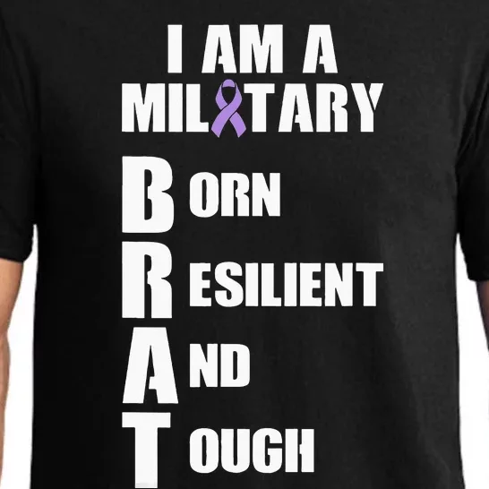 Military Child Month Purple Up Pride Brave Brat Pajama Set