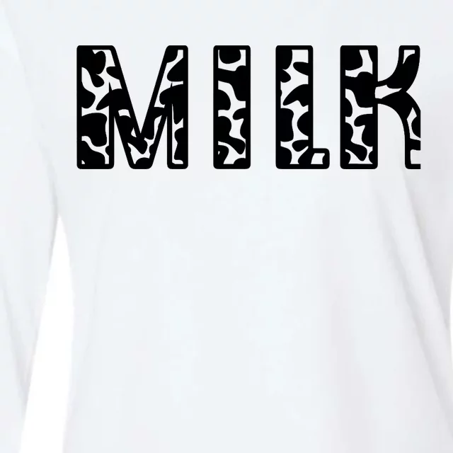 MILK Couples Matching Last Minute Halloween Party Costume Womens Cotton Relaxed Long Sleeve T-Shirt