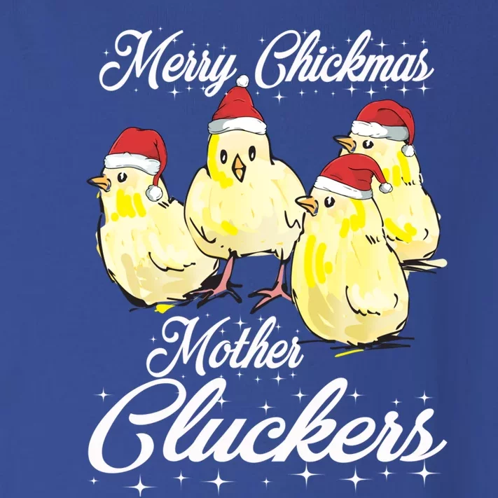 Merry Chickmas Mother Cluckers Chicks Santa Hats Tee Gift Toddler Long Sleeve Shirt