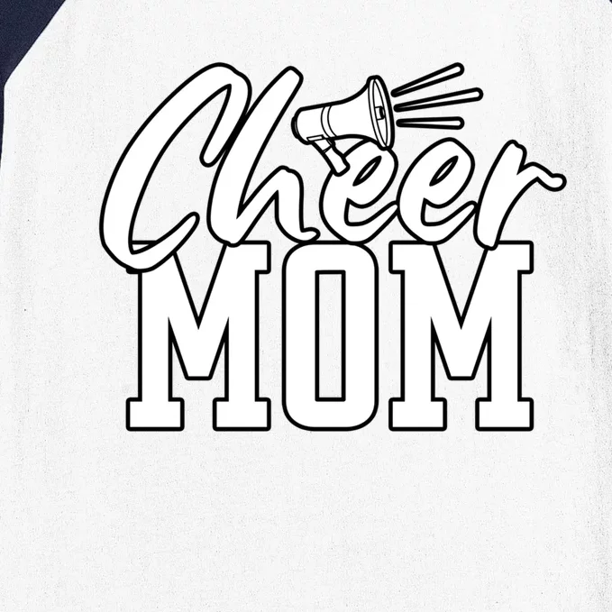 Megaphone Cheer Mom Gift Baseball Sleeve Shirt