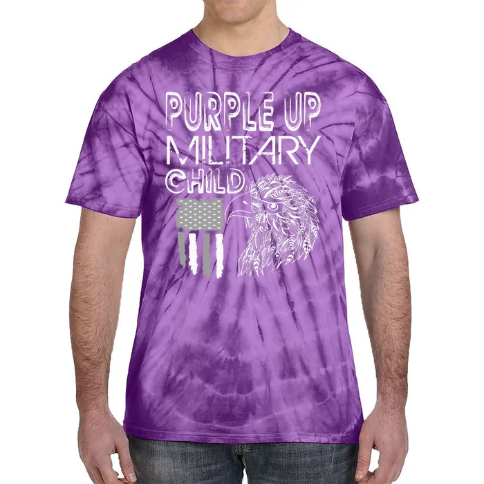 Military Childs Month Purple Up for Military Child Purple-Up Tie-Dye T-Shirt