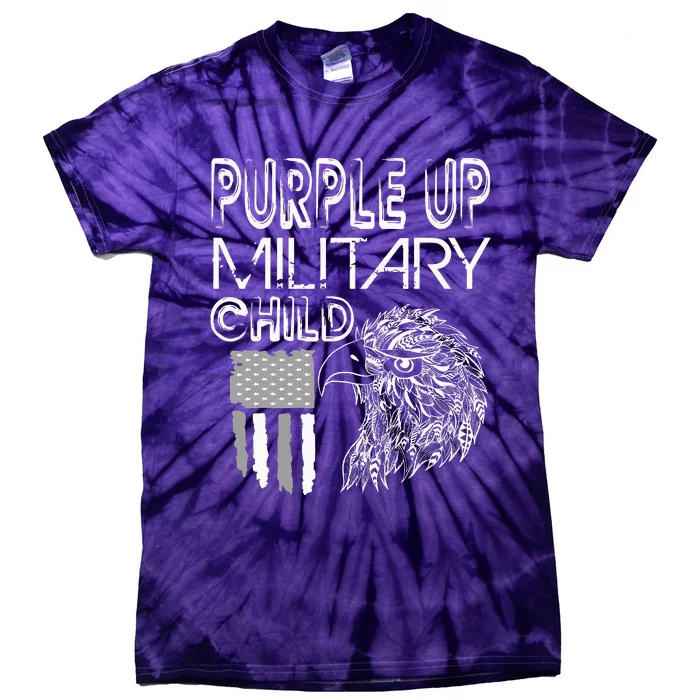 Military Childs Month Purple Up for Military Child Purple-Up Tie-Dye T-Shirt