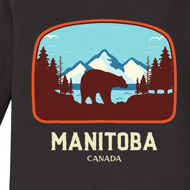 Manitoba Canada Baby Long Sleeve Bodysuit