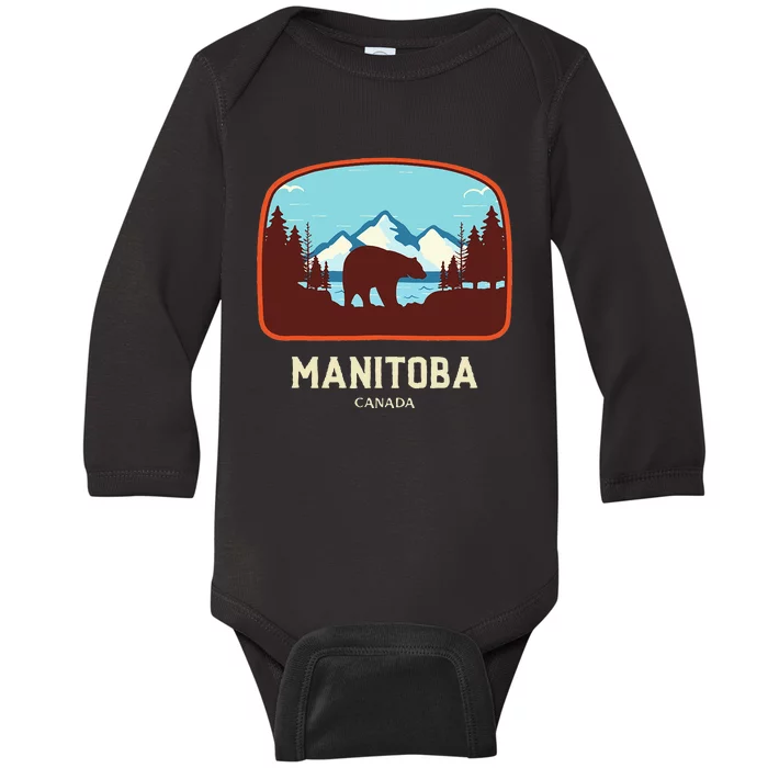 Manitoba Canada Baby Long Sleeve Bodysuit