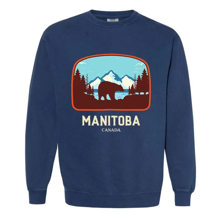 Manitoba Canada Garment-Dyed Sweatshirt