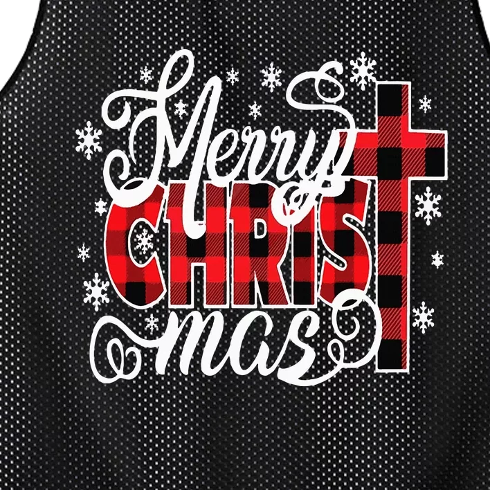 Merry Christ Mas Christian Jesus Christmas PJs Xmas Pajamas Mesh Reversible Basketball Jersey Tank