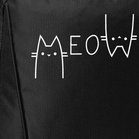 Meow Cat Meow Kitty Funny Cats Mom City Backpack