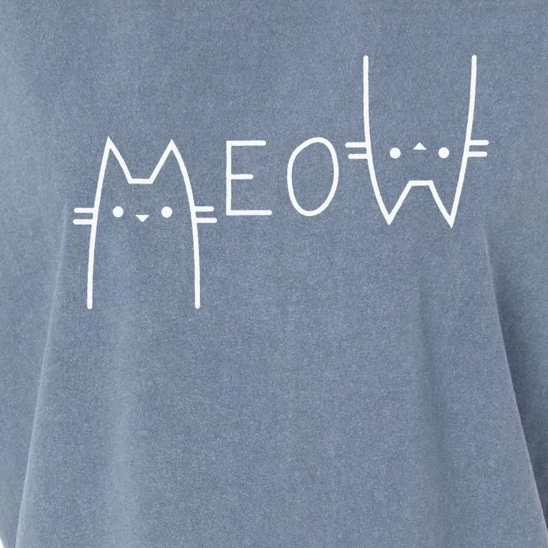 Meow Cat Meow Kitty Funny Cats Mom Garment-Dyed Women's Muscle Tee