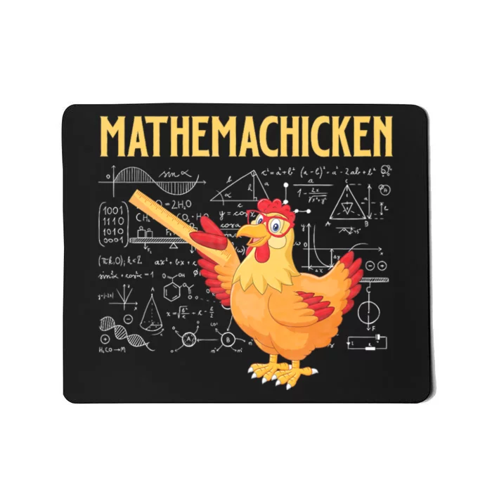 Mathemachicken Chicken Math Lover Animal Poultry Owner Mousepad