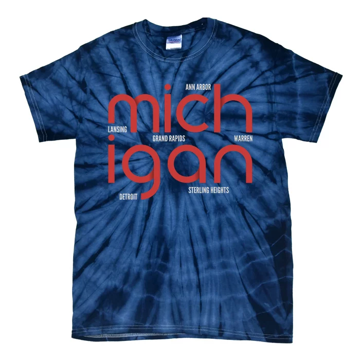 Michigan Cities Tie-Dye T-Shirt