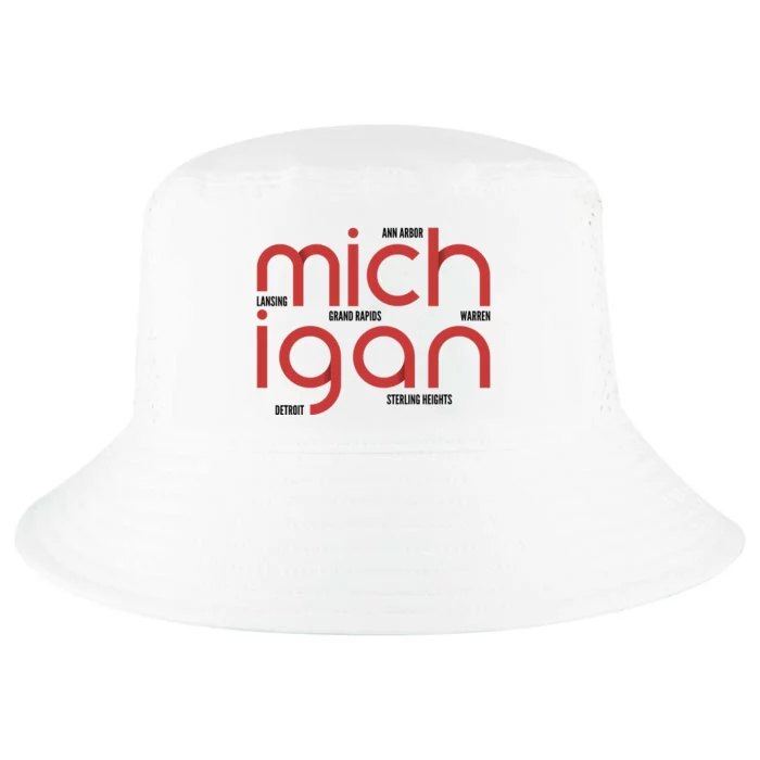 Michigan Cities Cool Comfort Performance Bucket Hat